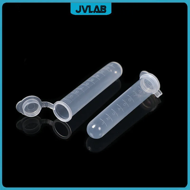 

Centrifuge Tube 10ml Laboratory Centrifugal Tube Round Bottom Snap-cap Clear Plastic Sample EP Tube With Scale Diam. 16mm 200/PK