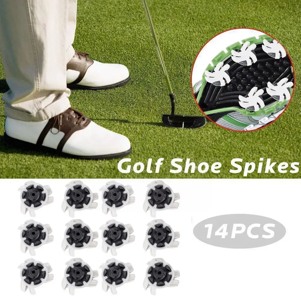14pcsGolfSpikesRubberMaterialNonslipTurnSpikeAccessoriesGolf