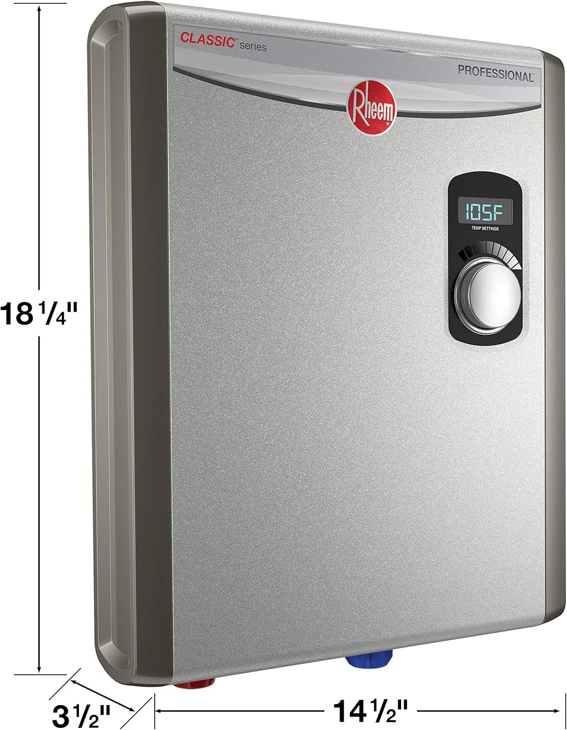 18kW 240V Tankless Electric Water Heater Most Advanced Self-modulation Adjust Power To Meet Hot Water Demand