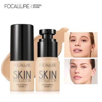 FOCALLURE Waterproof Matte Face Liquid Foundation Full Coverage Concealer Whitening Face Makeup Base Cream Cosmetics for Women 1