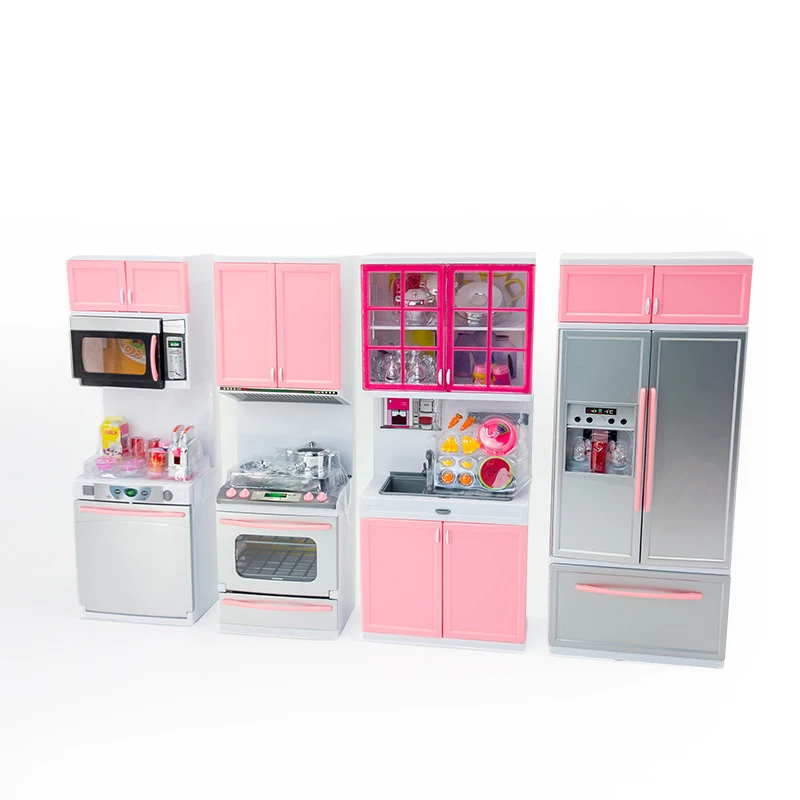 Modern Kitchen Barbie Kitchen Set Walmart 1PC Children's Play