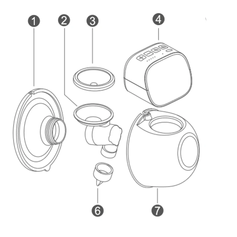 XIMYRA Wearable Breast Pump Accessories Silicone Flanges Breast Shield Valve Diaphragm Linker Collection Cup breast pump accessories for S9 S10 S12 S13R