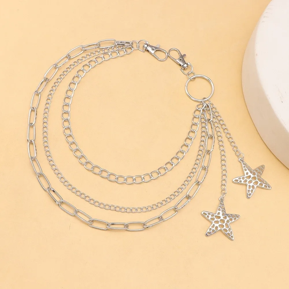 Metal Chain Jeans Pants Hip Hop Style Accessory