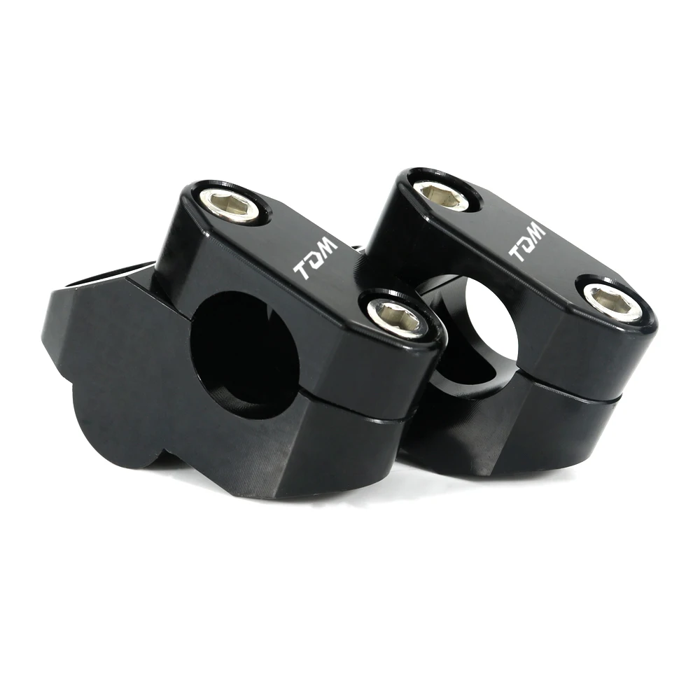 Fit For Yamaha TDM 850 1991-2000 TDM 900 2002-2011 22mm 7/8" Motorcycle Offset Handle Bar Mounting Risers Extend Moved CNC 4