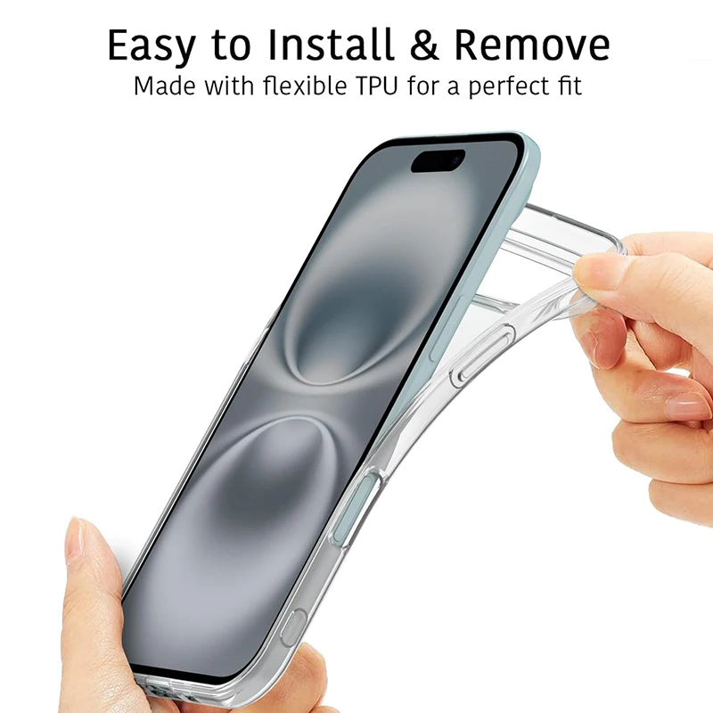 Crystal Clear TPU Soft Skin Protective Case - Flexible Rubber Cover