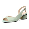 Women Peep Toe Pumps Mid-heel Light Weight Green Slip on Summer Shoes Lady Casual Escarpins Femme Tacones Mujer Zapatillas 2022 5