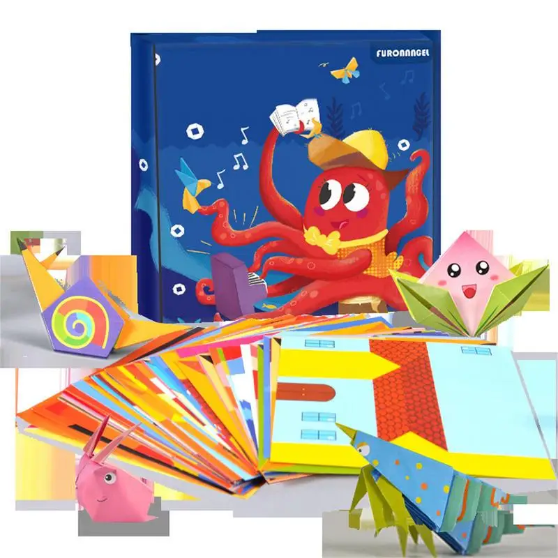 

108 Sheets Children Colorful Paper Book Kit Creative Patterns Funny 3D Puzzle Toys Handmade Art And Craft Kids Gift