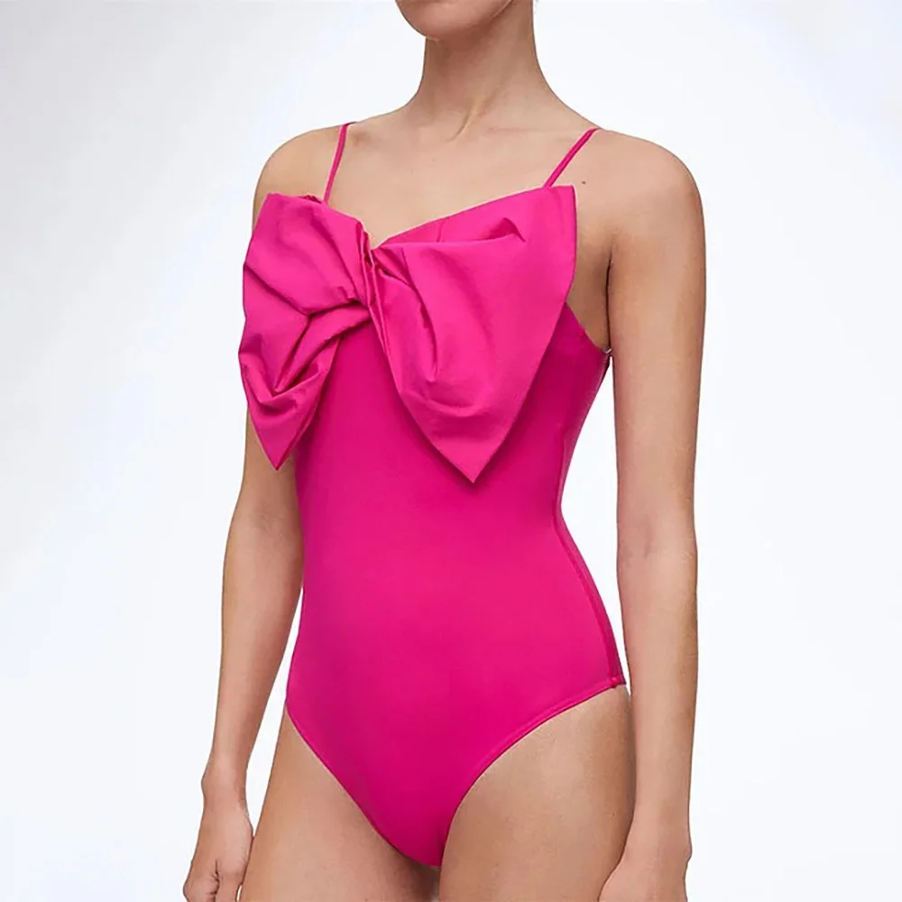 New Sexy One-piece Swimsuit High Waist Bikini Women's One-shoulder Swimwear Chiffon Slit Beach Skirt Suit Beachwear Cover Up