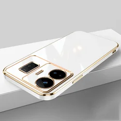 Luxe Schokbestendige Plating Telefoonhoes - Vierkant Ontwerp en Verhoogde Bescherming