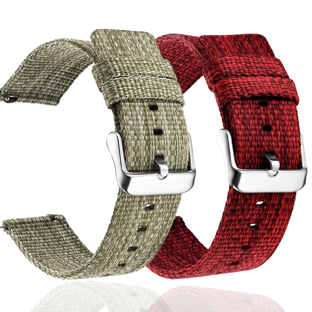 Per Garmin Vivoactive 4S Smart Watch Band Bracciale 18Mm Cinturino In Nylon Per Garmin Forerunner 265S 255S / Venu 2S Cinturino Da Polso