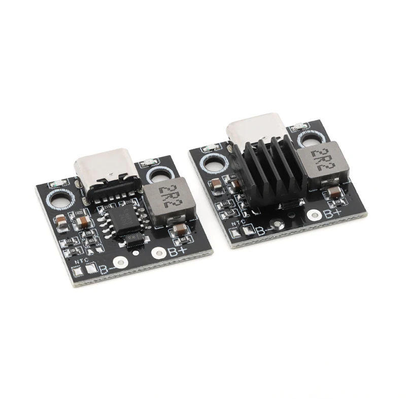 2.8A 3.6A TYPE-C USB 1S 리튬이온 배터리 충전 모듈(충전 표시등 포함) 5V 전원 공급