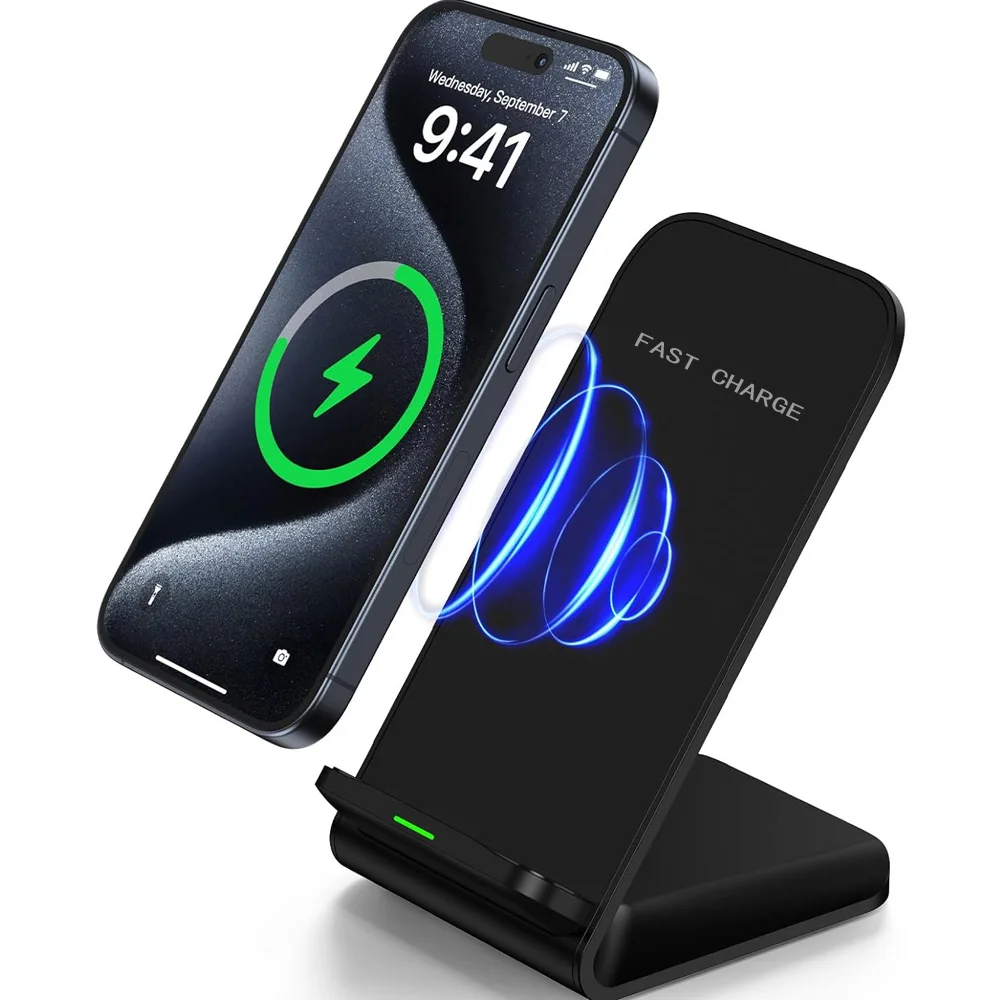 30W Wireless Charger Stand Pad for iPhone 17/16/15/14/13 Pro XR 8 X XS Max Samsung Xiaomi Induction Fast Charging Dock Station