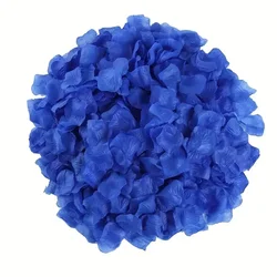Vibrant Multicolor Silk Rose Petals for Romantic Decorations and Celebrations (Blue)