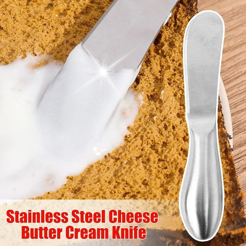 Butter Knife Stainless Steel Cheese Dessert Jam Tools Toast Wipe Cream Bread Knifes Cheese Cutter Tableware Kitchen Gadgets