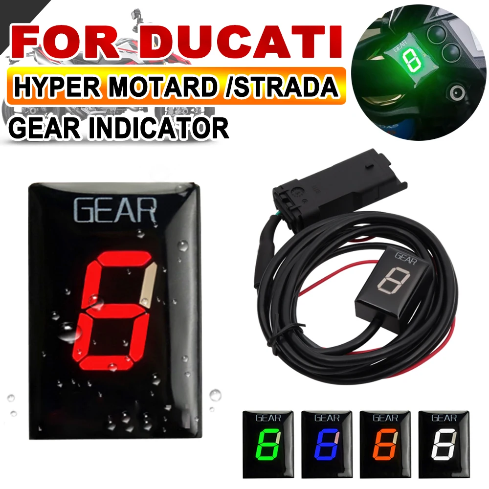 Motorfiets 1-6 Snelheids-Indicator Voor Ducati Hypermotard Hyperstrada Hyper Motard Strada Accessoires Versnellingsmeter