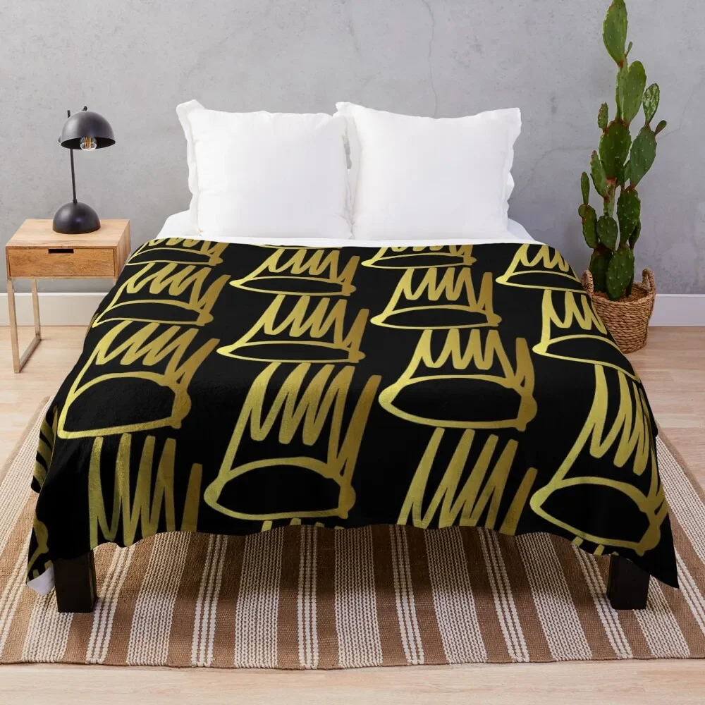 

J.Cole Born Sinner Crown Logo Throw Blanket christmas gifts Personalized Gift Weighted Blankets