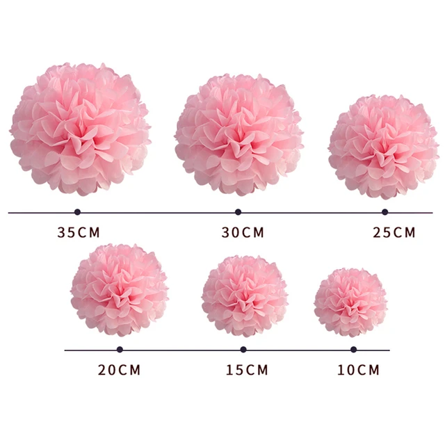 10 Pcs/lot Tissue Paper Pom Poms tissue Paper Flower Balls for