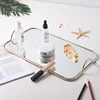 Metal Mirror Storage Tray Rectangle Golden Handle Phnom Penh Binaural Storage  Jewelry Cosmetics Bathroom Home Kitchen Supplies 4