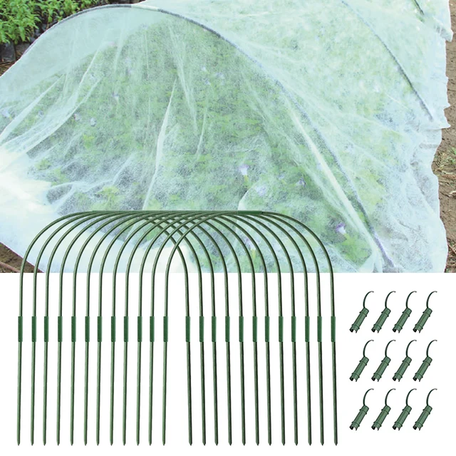 54 Darabos Védő Diy Alagút Üvegházhatású Karika Sop Coveg Clip Soks Erős Acél Kerti Növény Támogató Keret Zöldségfélék Zöldség - Image 6