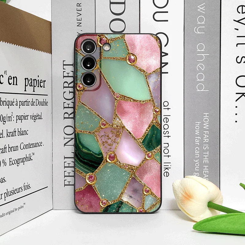 Elegant Green Marble Texture Phone Case - Frosted Soft Cover