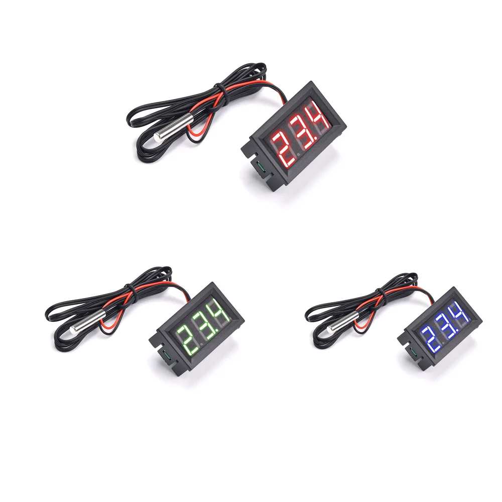 

DC 5-12V 0.56" LED Digital Thermometer NTC 3950 10K Car Incubator Acquarium Temperature Sensor Meter Weather Station Monitor