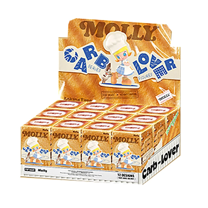 thumbnail image 1 of POP MART MOLLY Carb-Lover Series Blind Box Guess Bag Mystery Box Toys Doll Cute Anime Figure Desktop Ornaments Gift Collection, 1 of 5