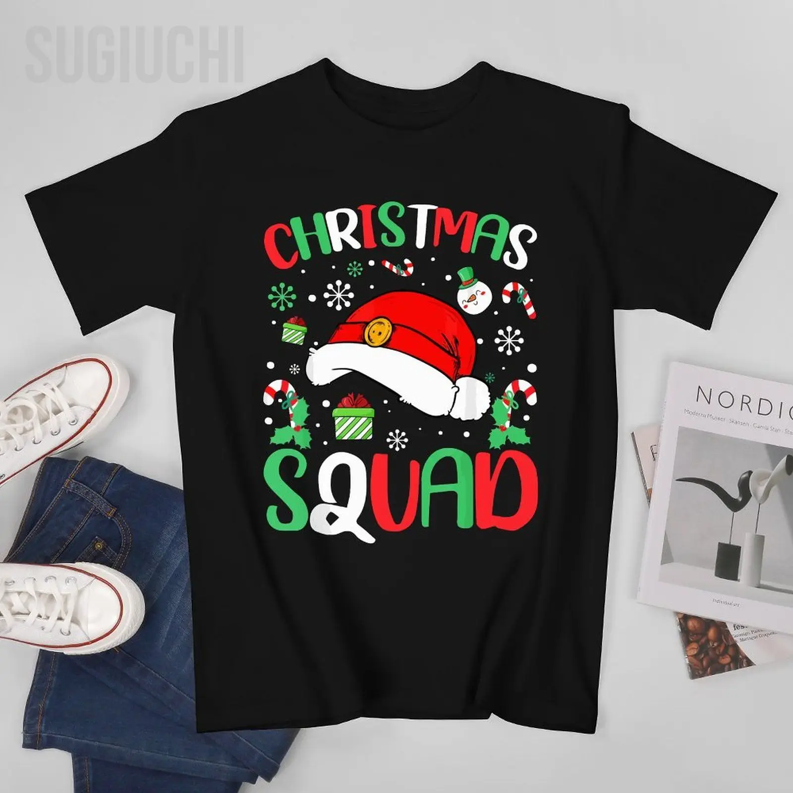 

Унисекс, мужская, Рождественская, семейная, одинаковая, Рождественская Пижама, футболки для женщин и мальчиков, 100% хлопковая футболка