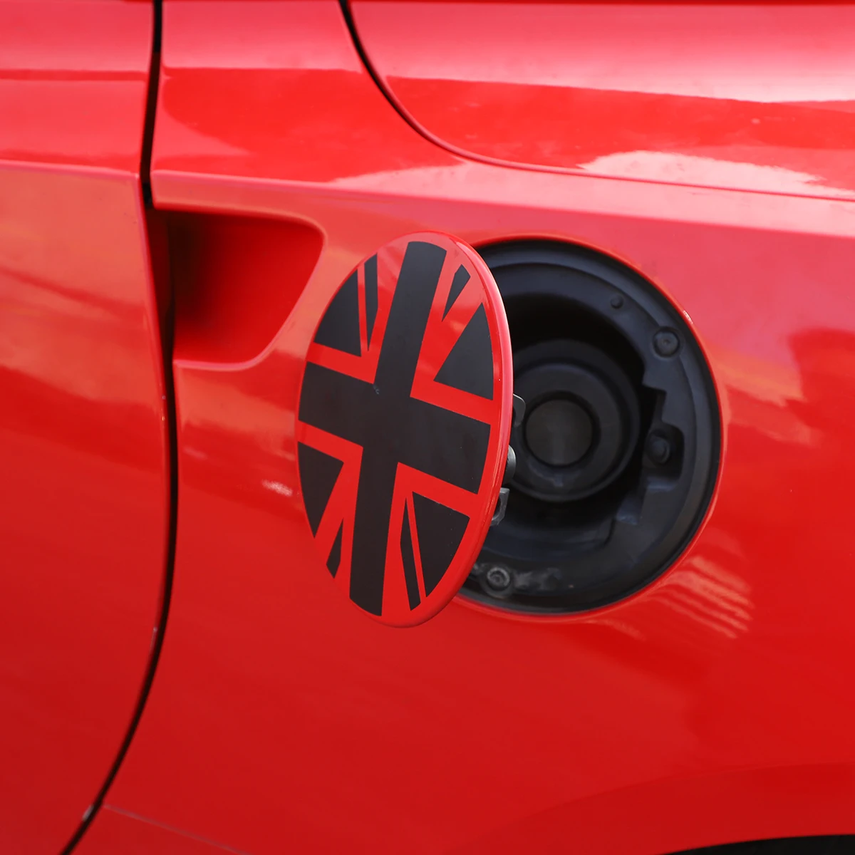 자동차 스타일링 비닐 데칼 블랙 연료 탱크 캡 풀 꽃 스티커, 쉐보레 콜벳 C7 2014-2019 용 자동차 액세서리