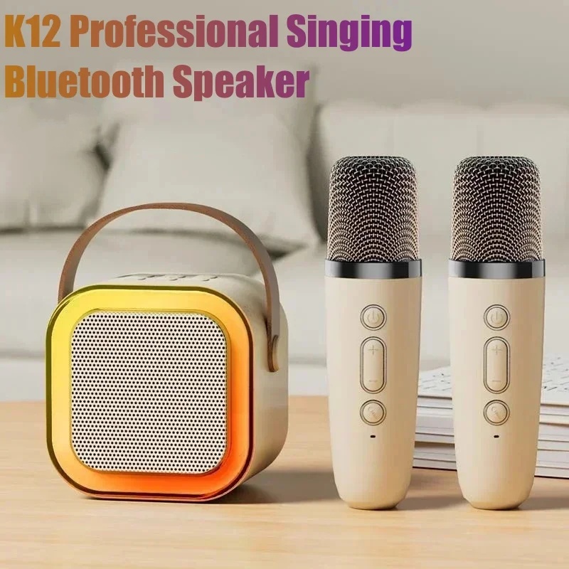 K12 Professional Singing Bluetooth Speaker ColumnSpeaker High-end Ktv Karaoke Microphone Bluetooth Audio Wireless Mic