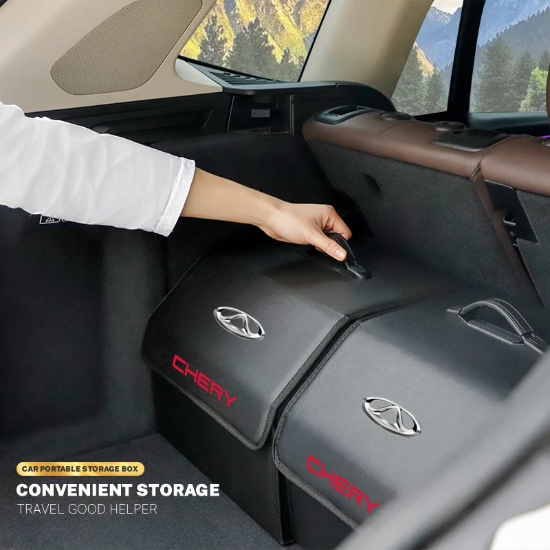 Para Chery Tiggo 8 Pro MAX 2024 2023 Tera De Maletero De Cuero Duradero Forro De Carga Alfombras De Maletero Película Trasera Accorios De Decoración Interior - AliExprs