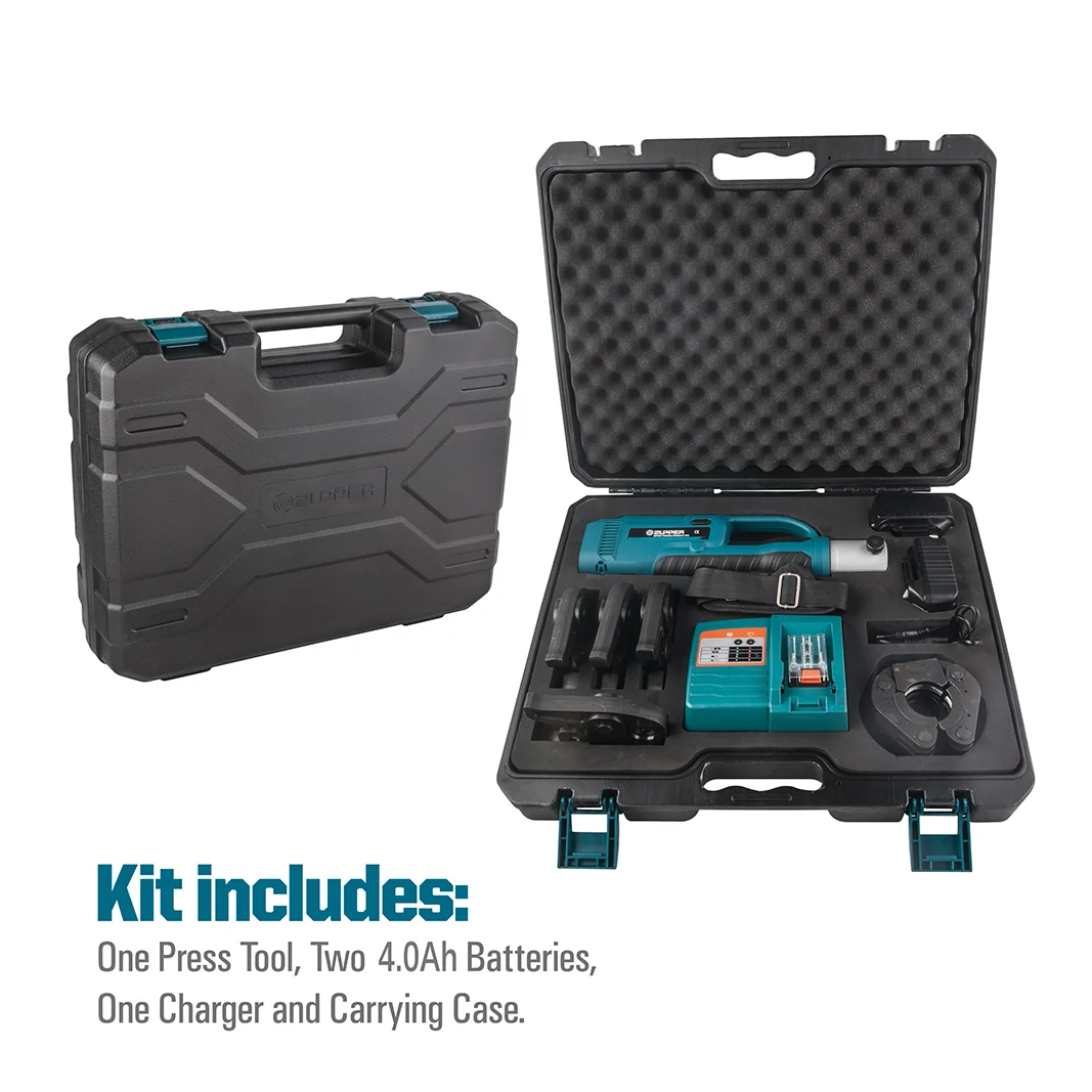 ZUPPER PZ-1550 Battery Press Tool For Plumbing Copper Pex