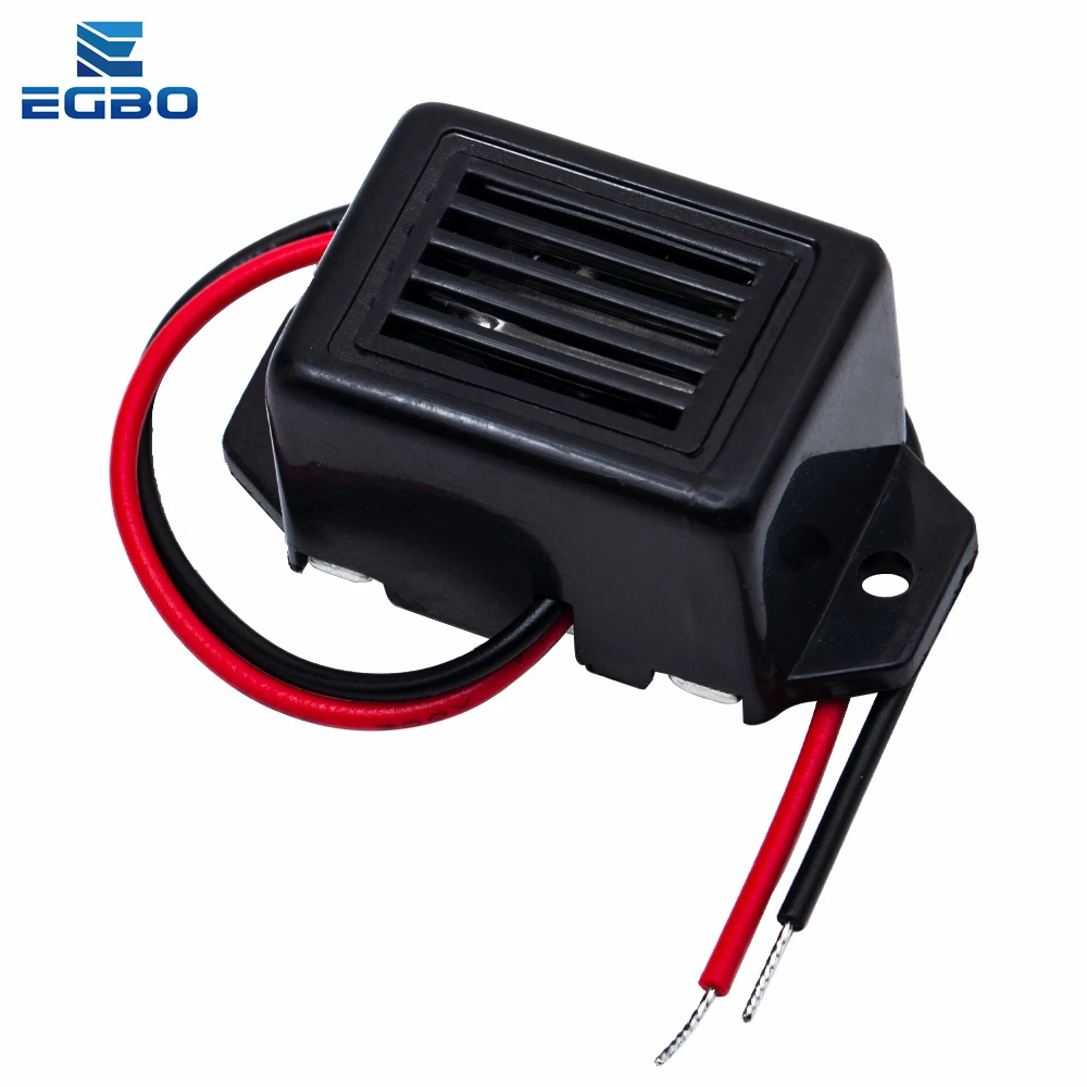 EGBO 미니 전자 알람 부저, DC 12V 85dB, 일정한 톤 하이 퀄리티, 1-10 개