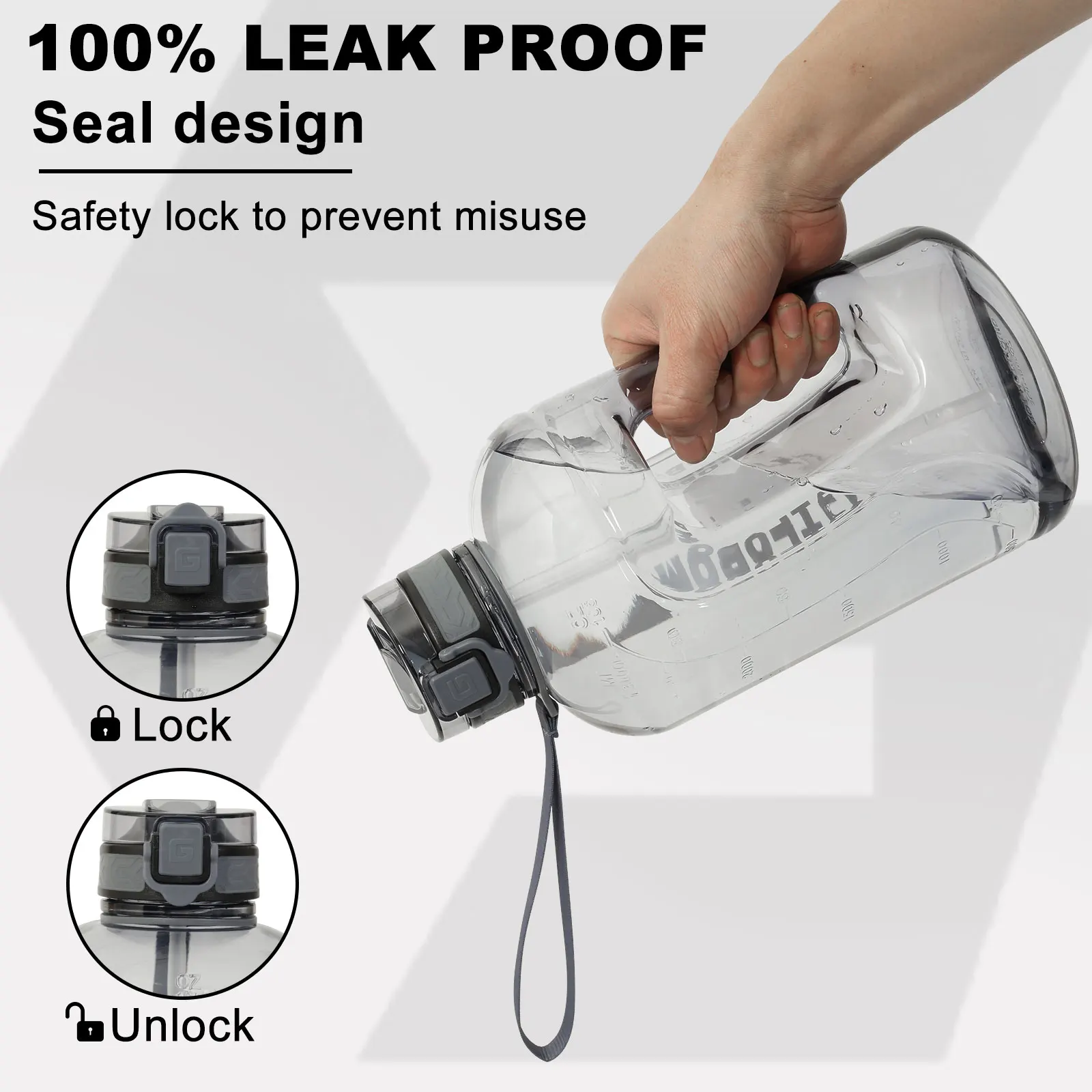 3L Large Sports Water Bottle 2