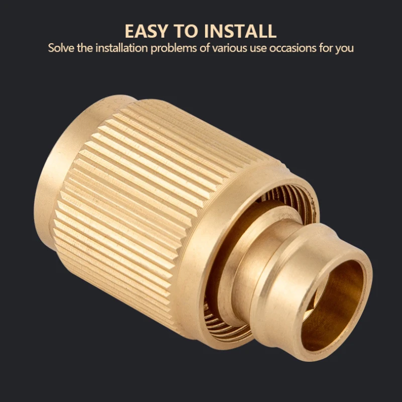 

15.5mm Faucet Connector Kitchen Universal Brass Quick Connector Washing Machine Hose Pipe Connector for Garden Bathroom