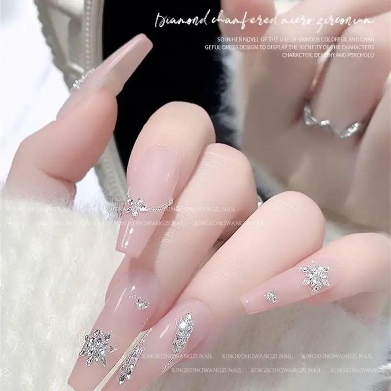 50PCS Sparkle Mini Rhombus Zircon White Chamfered Flatback Diamonds Nail Art Rhinestones Decorations Manicure Ornaments