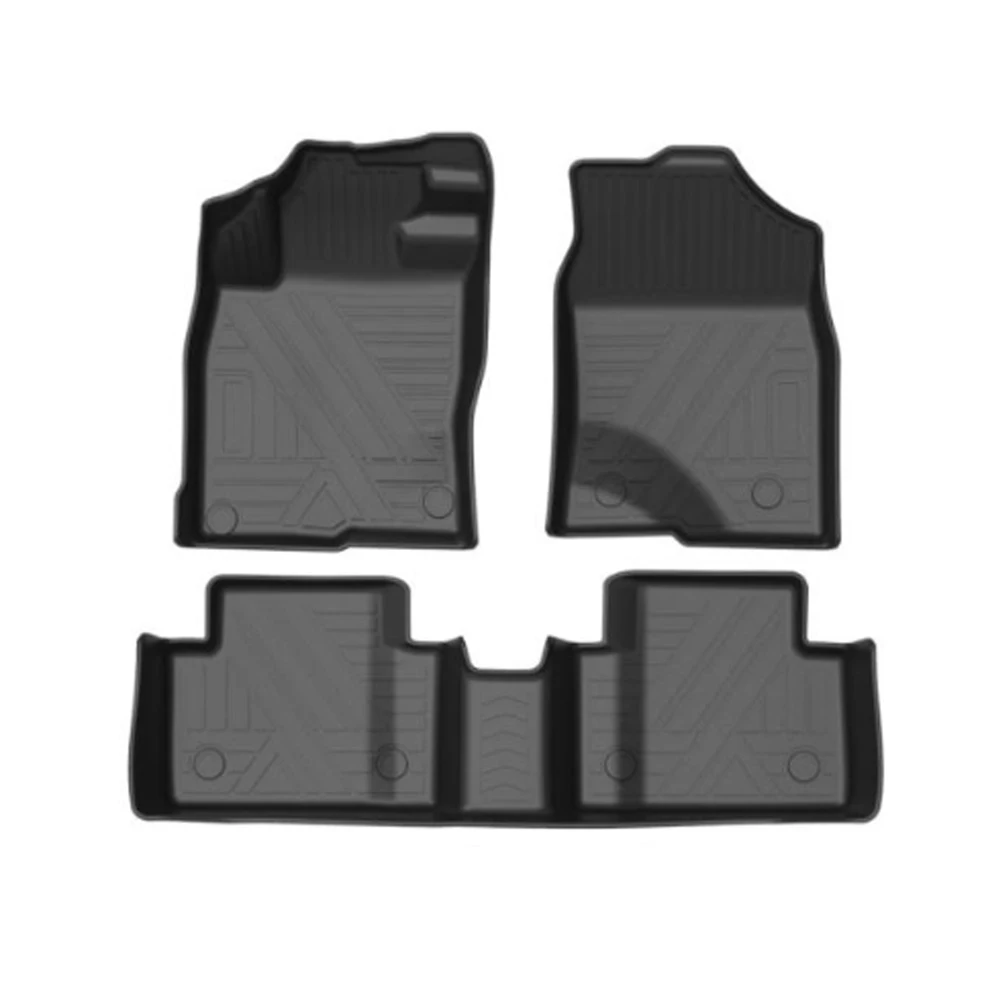 3D Full Set Custom Foot Pad Car Mat PU Leather Non-slip Multicolor