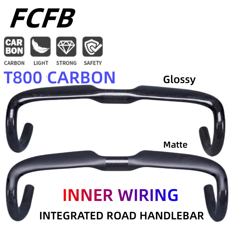 Road Bike Handlebar AERO T800 High Modulus Carbon Fiber 31.8mm Matte