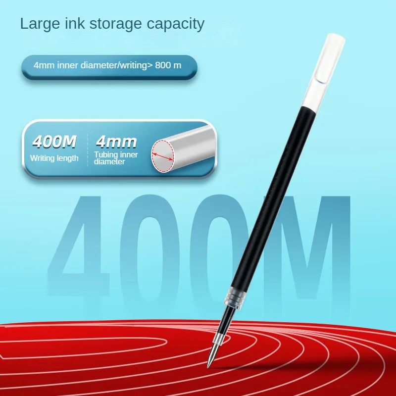 M&G 12pcs Quick Drying Gel Pen Refills 0.5mm Black Push Action Bullet Point Signature Pen Refill Superior Series Refills 6