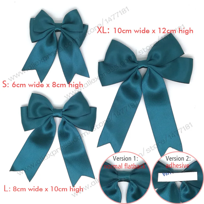 Satin Ribbon Double Bows For Gift Wrapping Crafting Sewing 8cm Wide Sew On  Craft