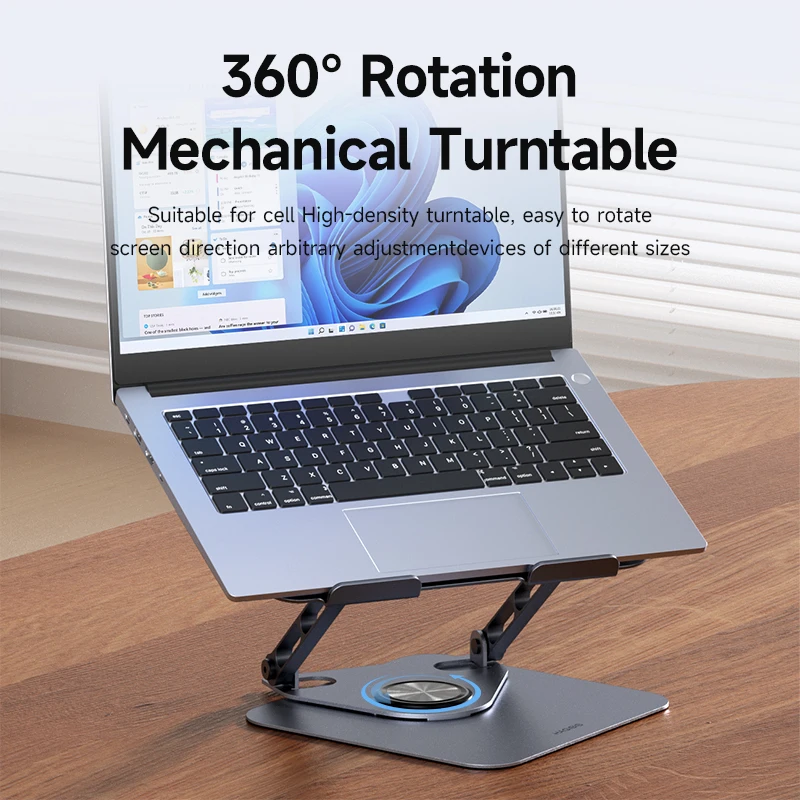 Laptop Stand Hagibis Adjustable 360 Rotating Ergonomic For All Laptops up to 18 Inches