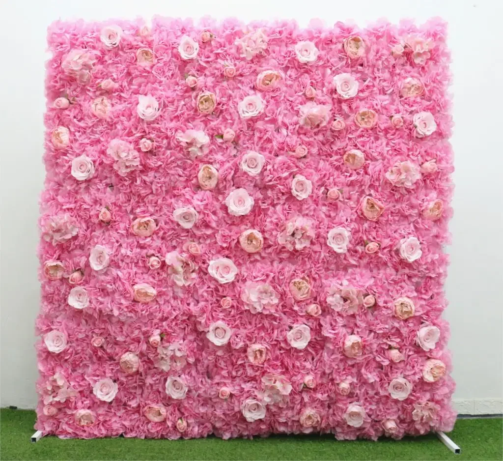 

Cheap40*60cm Dahlia Rose Artificial Flower Wall Panel Decor Backdrop Wedding Party Event Birthday Shop Scene Layout Customizable