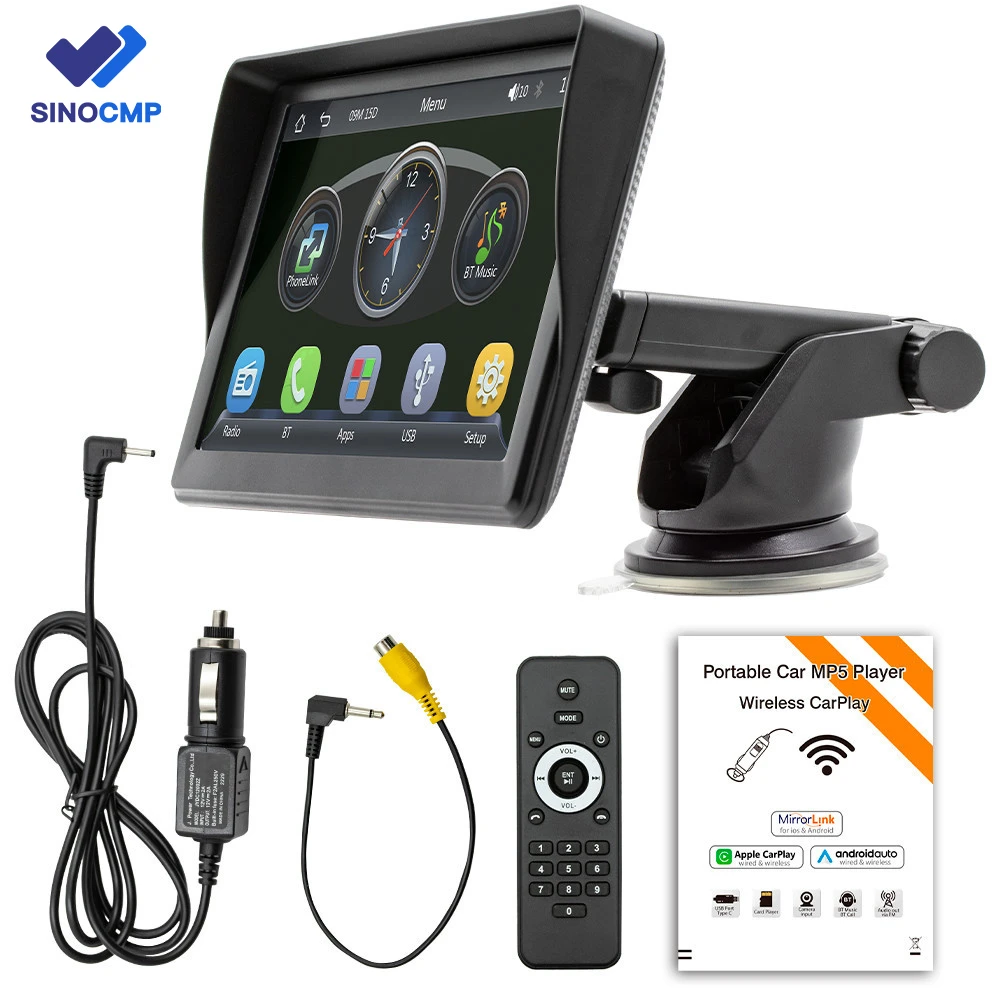 B600w 7" Car Mp5 Radio Player Auto Portable Multimedia Wireless Carplay