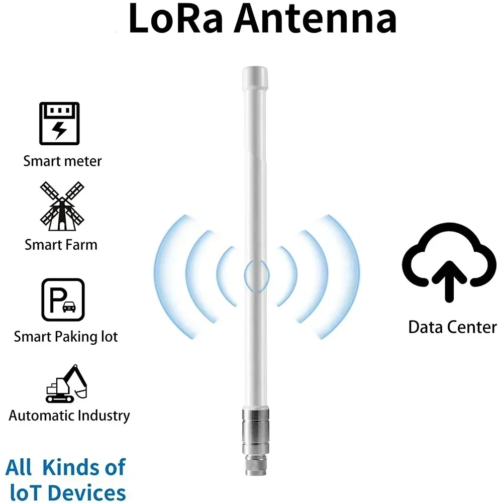 Lora Antenna Outdoor Antenna 5.8 DBi 868MHz 915MHz Antenna N-Male Connector Outdoor 320mm Waterproof Fibreglass Aerial for Helium Hotspot HNT Miner