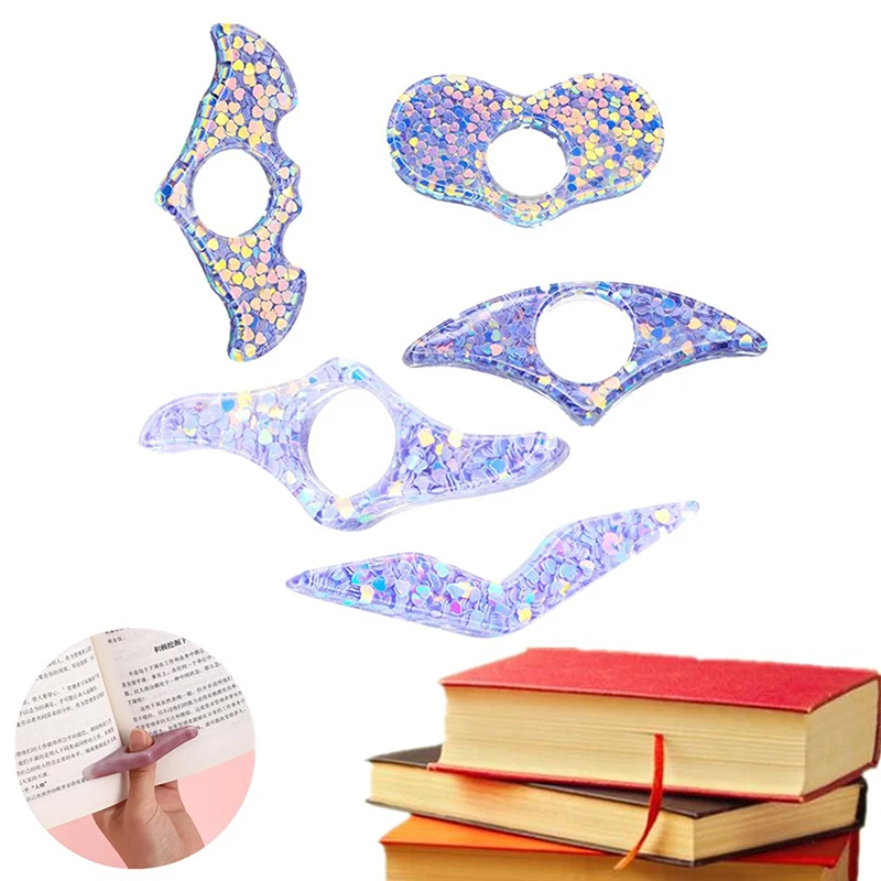 Bookstand Dry Flower Bookmark Thumb Book Support Resin Bookmark Presser Reading Assistant Bookring Dropping Glue Jewelry