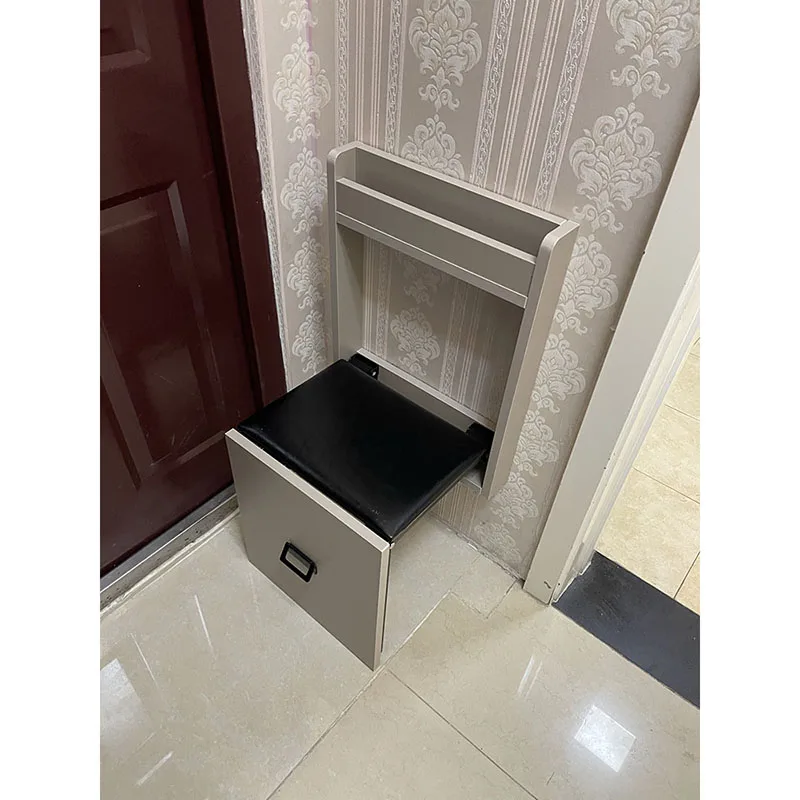 Nordic Wall Hanging Folding Stool,Shoe Changing Stool,Soft Chair,Home Entrance,Porch,Entrance,Corridor,Shoe Wearing