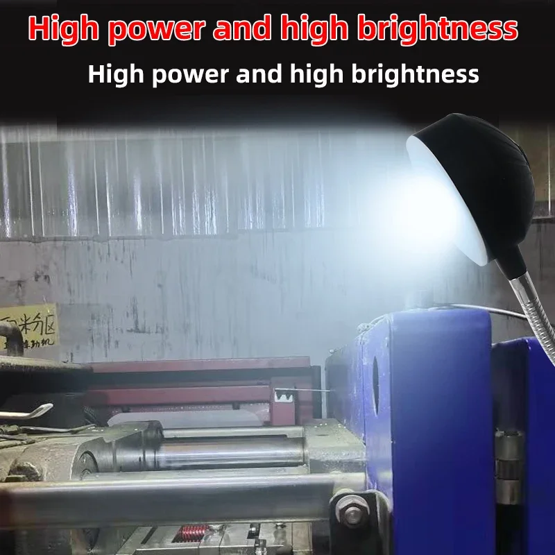 LED Machine Tool Working Lamp Workshop Magnetic Base Gooseneck 8/12/20W 110-220V Sewing Machine Lathe CNC Equipment Lighting sewing machine lighting lamp sewing machine light led work light