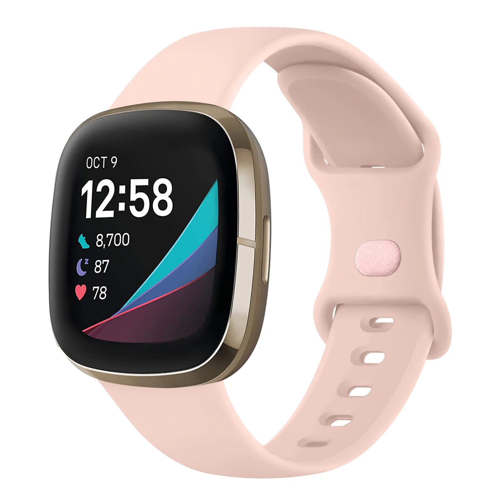 Silicone Smartwatch Strap - Adjustable Wristband Bracelet