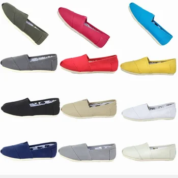 Summer New Low-Top Women's Canvas Shoes Breathable Lazy Shoes Student Shoes Solid Color Couple Footwear Canvas Shoes Wholesale 1