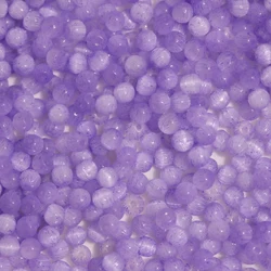 Vibrant Orange Cat Eye Glass Beads - 4mm 600pcs (Purple)