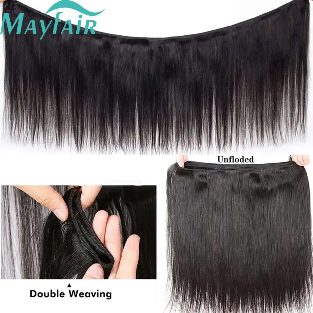 Peruvian Bone Straight Human Hair Bundles Deal Unprocessed Virgin Hair Extensions Long Thick Cheap Brazilian Weave Natural human hair extensions